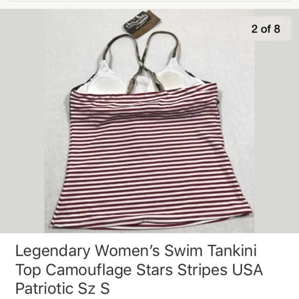 Legendary Tankini Top only Swimsuit Women’s Small - Picture 8 of 8